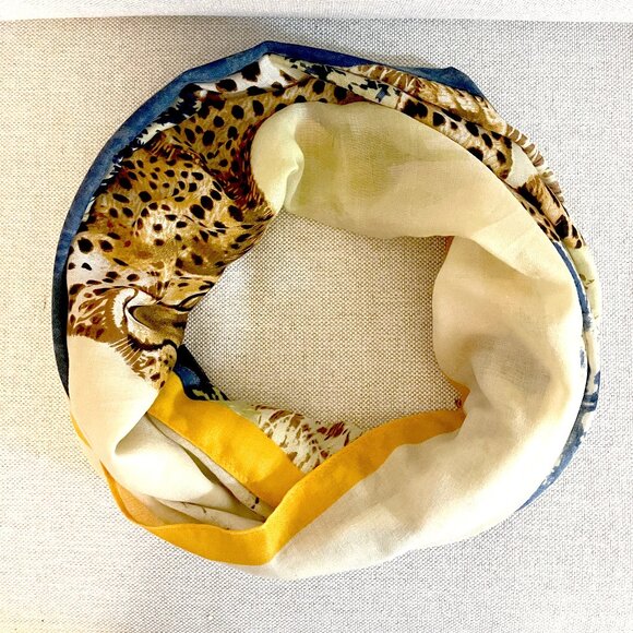 Vimoda Paris Rectangular Leopard Scarf (34" X 71") NWOT - Picture 12 of 15